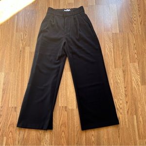 Abercrombie Wide-Leg Pant - Size Small PETITE - Black